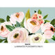 Blue Pink Corner Roses Placemats Image 2 of 2